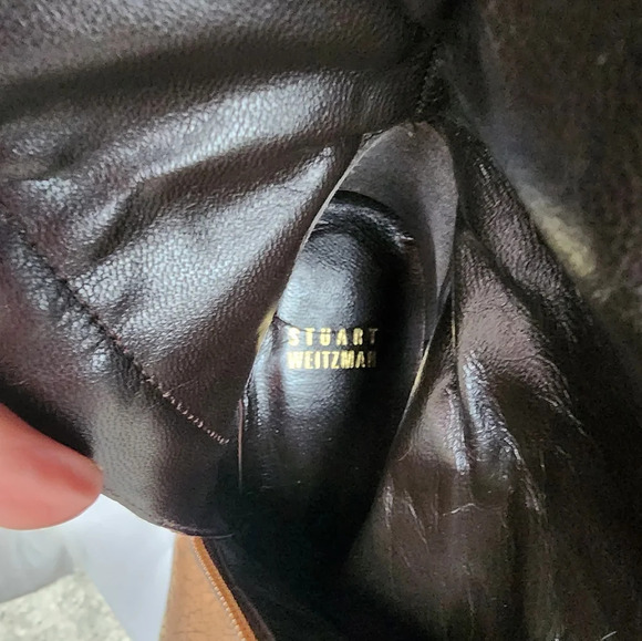 Stuart‎ Weitzman leather Sculpted heel leather boots 8.5 - Picture 3 of 13